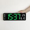 Modern Minimalist Digital Wall Clock With Led Display And Date For Living Room Decor