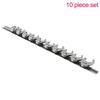 10Pcs 3/8Inch Drive Crowfoot Wrench 10 To 22mm Metric Chrome Plated Spanner For Loosening Or Fastening Nuts And Bolts Hand Tool