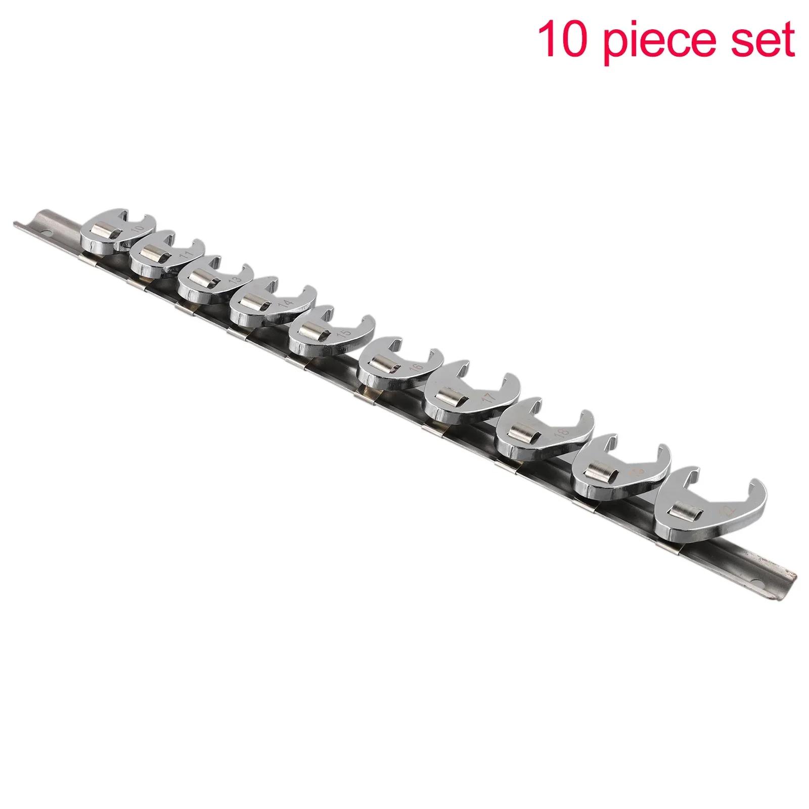 

10Pcs 3/8Inch Drive Crowfoot Wrench 10 To 22mm Metric Chrome Plated Spanner For Loosening Or Fastening Nuts And Bolts Hand Tool China Mainland