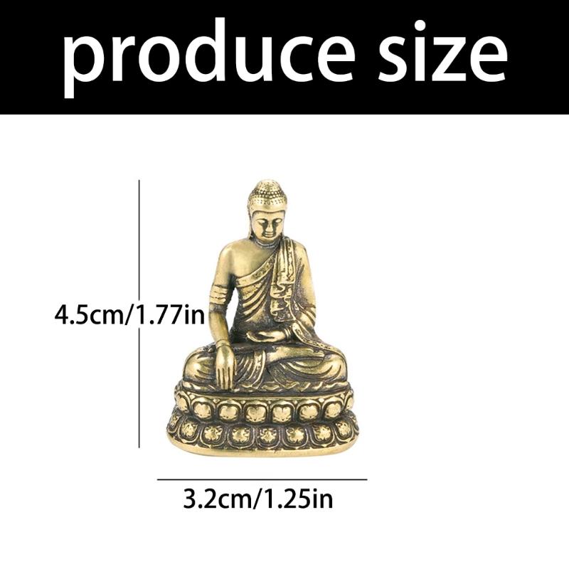 Brass Buddhas Statue Decorative Buddhas Figurines Buddhas Sculptures Buddhas Sculpture Table Centrepieces for Home Decors