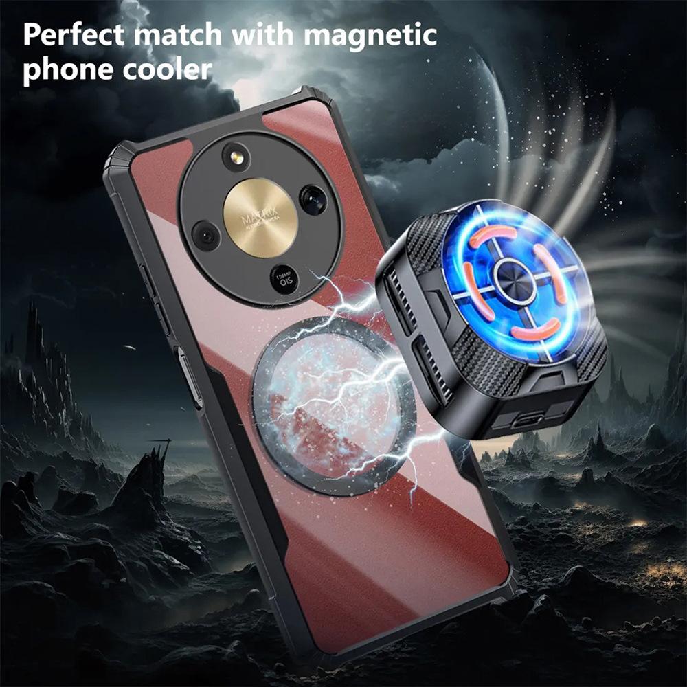 Anti-yellow Arcylic Clear Car Magnetic Holder Case for Honor 600 400 X9 X8 X7 X6 X5 D/C/B/A Airbag Bumper Shockproof Cover Funda