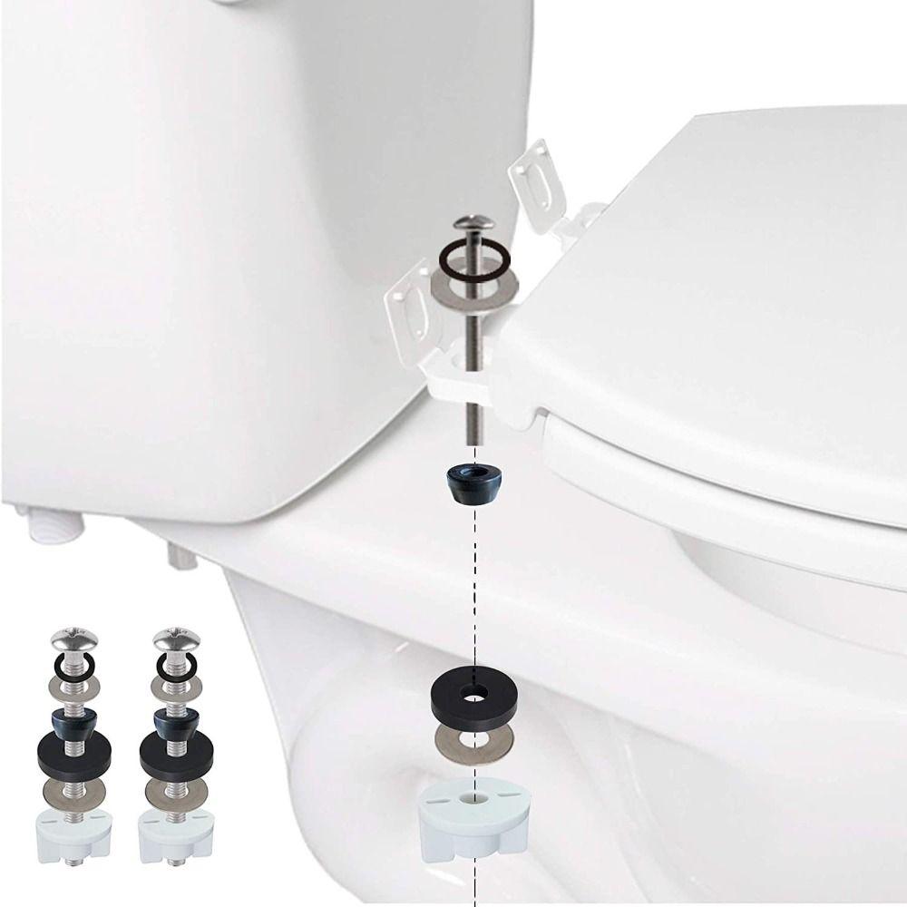 2PCS Heavy-duty Toilet Seat Fasteners Top-mounted Toilet Seat Hinge  Bathroom Maintenance