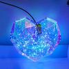 Love Heart Night Light Prismatic Iridescent 3D Heart Shape LED Light Bedroom Atmosphere Lamp Gifts for Lovers Friends