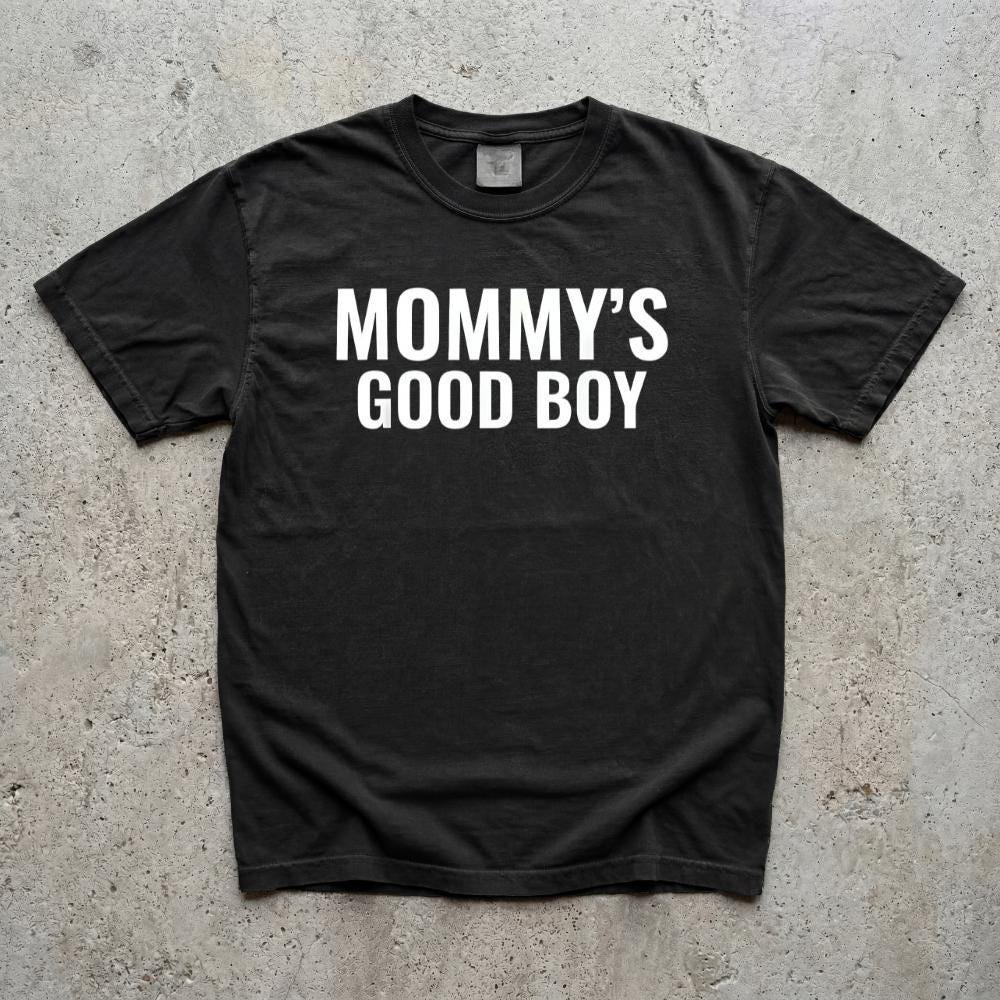 The best product is only for you Trendy Cadeau MOMMY's GOOD BOY T-shirt Tee Mannen Vrouwen Katoen Zomer Oversized Ironisch Humor Weirdcore Sarcastisch Grappig Grappig Meme 5XL veelkleurig