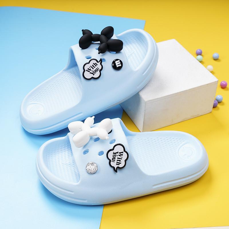 Practical Cute And Summer Slippers For Kids Cartoon Dog Design Eva Nonslip Shoes