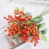 Set of 5 138 Inch Faux Olive Branches with White Buds for Home Decor Wedding Floral Arrangements and Centerpieces