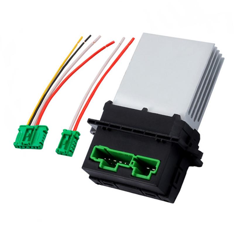 Air Conditioning Heater Blower Motor Fan Resistor+Wire For Renault Peugeot 207 607 406 Citroen C5 C3 C2 For Nissan Tiida Livina