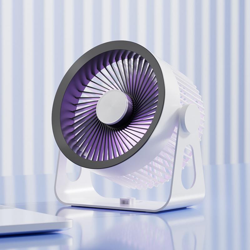 Portable USB Charging Silent Desk Fan for Dorm or Office 200x200 mm