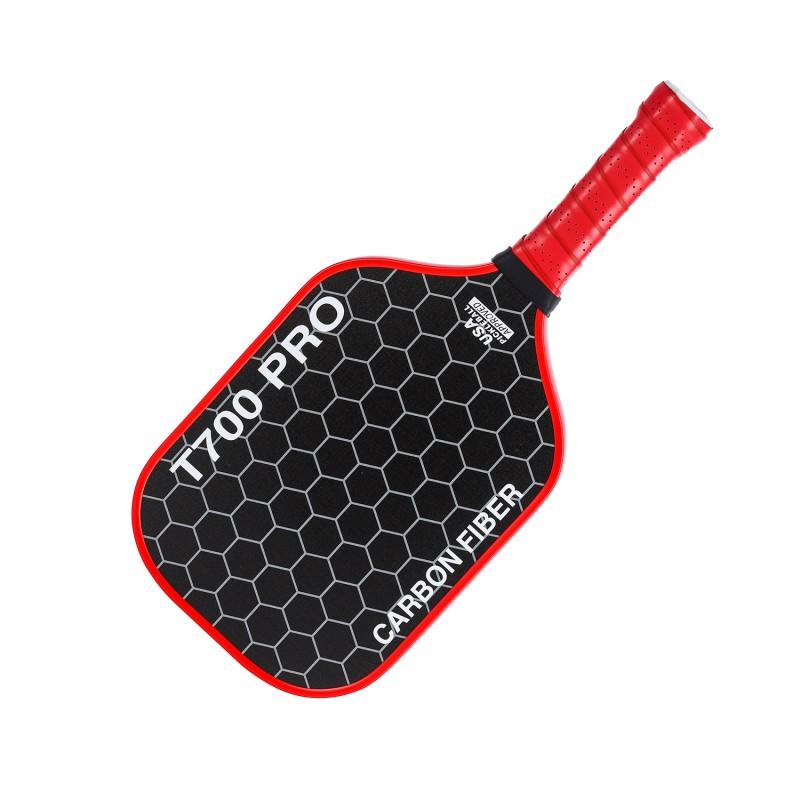 Carbon Fiber Pickleball Paddle T700 Texture Finish Cold Pressed Matte Surface Indoor Outdoor Play