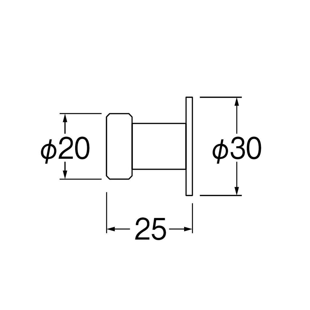 SANEI W8808-MD Stainless Steel Storage Hook, Matte Black, with Screws, Made In Japan