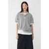 STudio Tomboy STripe Oversized Collar ShorT Sleeve T shirT 9176222997ar 