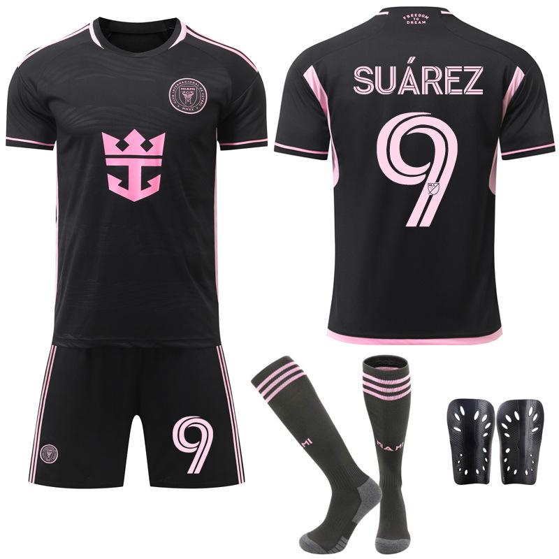 2024-25 Miami Away Black No. 10 Messi Football Jersey Set Jersey 9 Suarez New Original