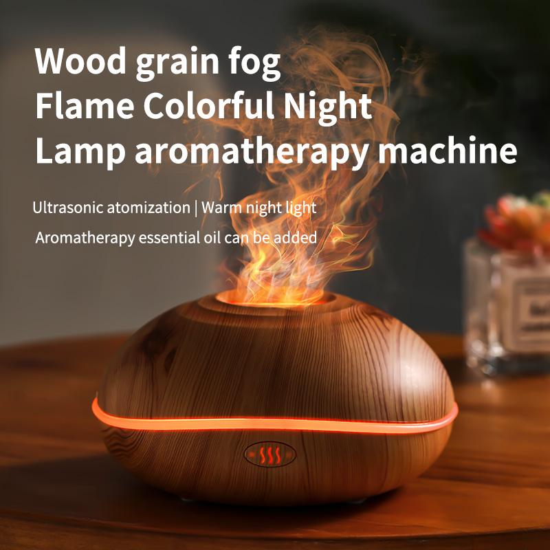 Xiaomi Aroma Humidifier Flame Can Add Essential Oil Small Aroma Relax Machine Air Humidifier Equipped with Colorful Lighting Function
