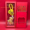 Year of the Horse Gold Pendant Keychain - Elegant Horse Charm Gift and Cultural Souvenir