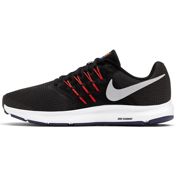 Nike Run Swift Shock Absorption Non-Slip Low Tops Sports Black Red Black Men s 908989-005 EU 44.5