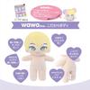 Kiyohara (KIYOHARA) Oshi Plush Toy Wawa-chan Plush Body Width 11.5cm X Height 15cm X Thickness 6cm #SM Sakura Milk Loose and Fluffy Short Wig Pattern