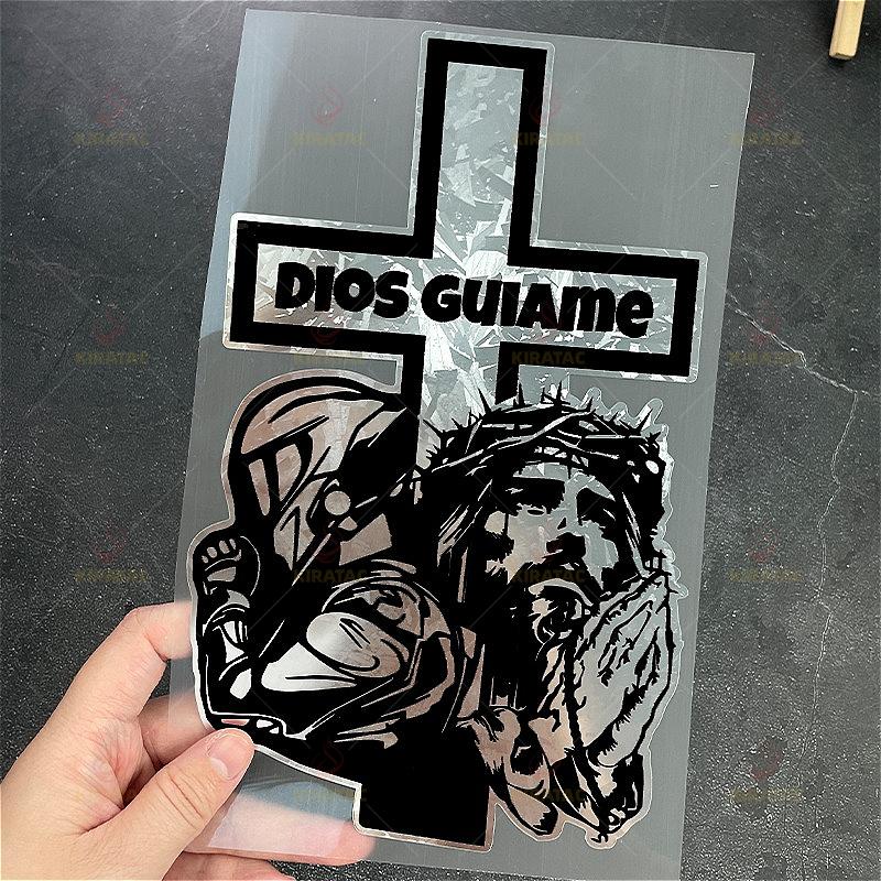 1pc DIOS GUIAME Car Stickers Waterproof for Atuo Windows Trunk Door Motocycle Tailbox Fairings Scooter Universal Vinyl Decals