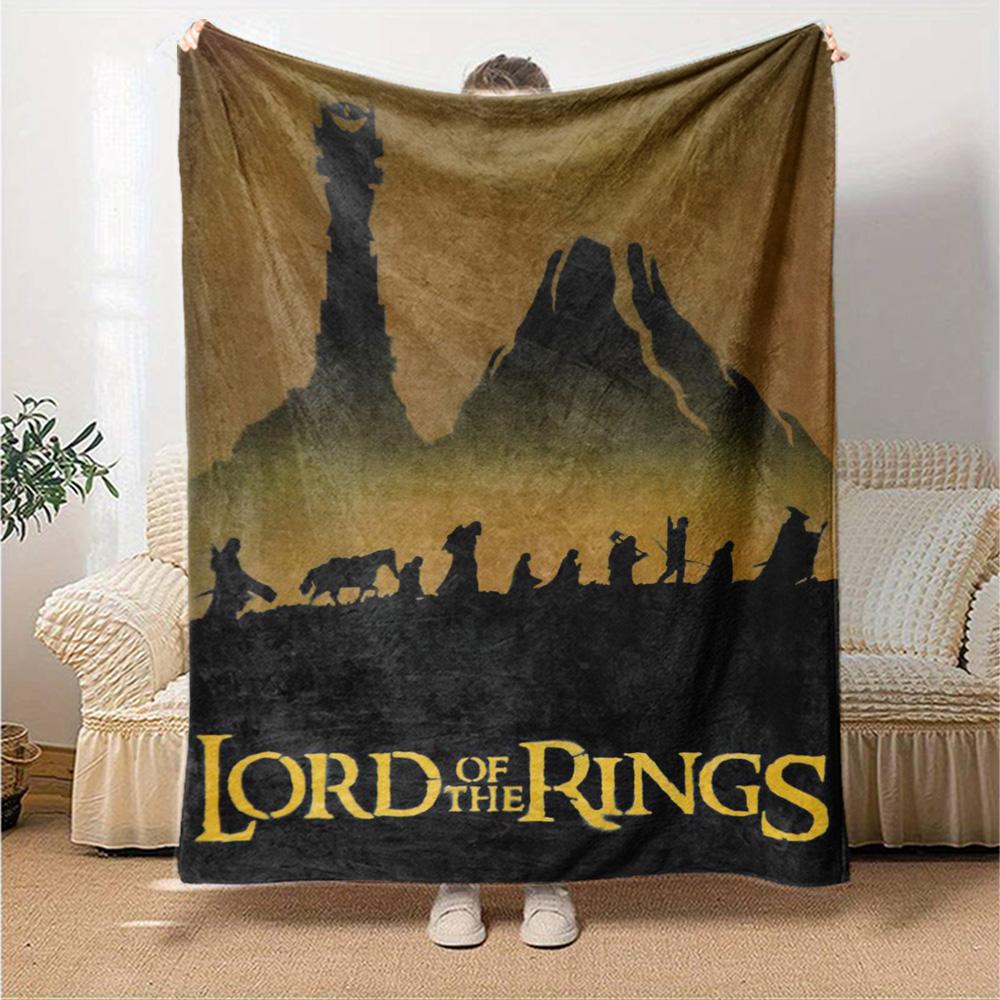 Lord Rings Blanket Comfortable Great for Livingroom Chair Seaside Four Seasons Universal Modern Best Holiday Gift for Friends Family