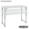Table Pliante Polyvalente Ultra Résistante LIFETIME 122x61x56 - 91,5 Cm UV100