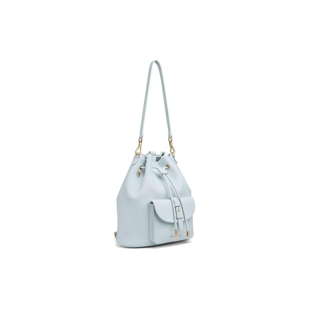 Charles & Keith Mini Ck 26 Summer Minimalist Drawstring Backpack Women Backpack CK2-60151619