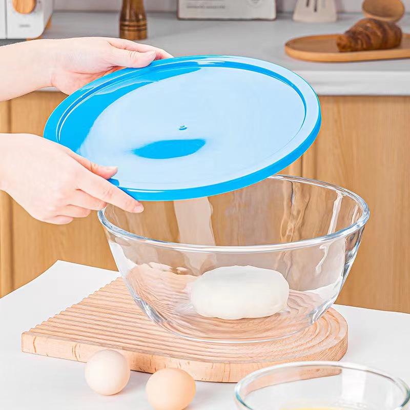 Grande Ciotola in Vetro Borosilicato Resistente al Calore per Insalata, Zuppa, Mescolare e Sbattere