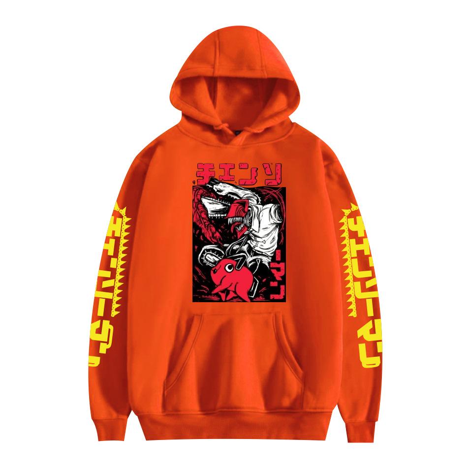 Chainsaw Man Hooded for Aldult Streetwear Hoodie Printed Unisex Hooded Pullover