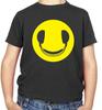 DJ Kopfhörer Lächeln Gesicht Kinder T-Shirt - Disc Jockey - Mixing - Radio - Musik