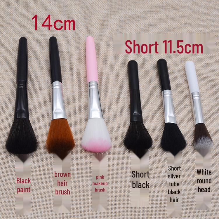 Compact Blush & Highlight Brush - Ideal for Blending, Brightening, and Dust Removal