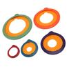 5Pcs Sealing Lid Set Plastic Round Multifunctional Anti Aging Food Storage Cover Set for Home Kitchen
