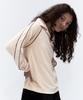 ERER Velor Piped Collar Tee Cream