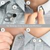 24 Pcs Extender Button Set, Flexible Adjustable Elastic Waist Extender Button, Invisible Collar Neck Extenders, No-Sew Extend Buttons for Women and
