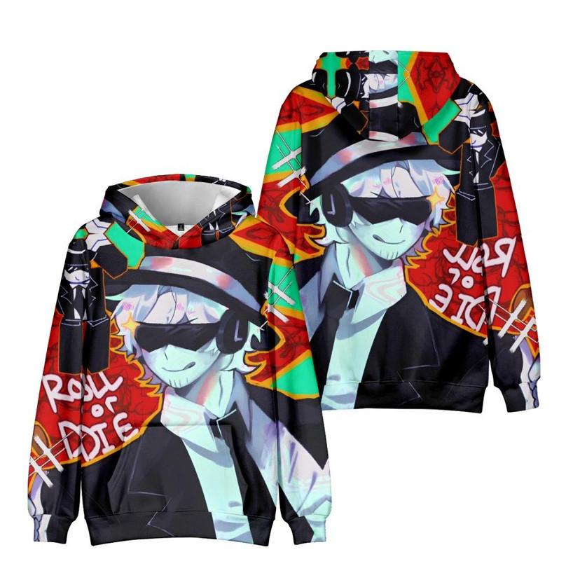 YMQ235 3D Digital Art Plus Size Hoodie - European & American Style