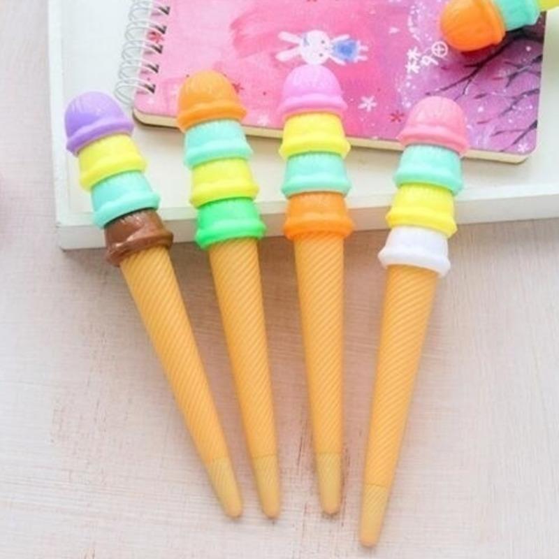1 Piece Stationery Cute Sweet Ice Cream Lovely Candy Gel Pens School Officel Supplies Gift