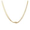 Stainless Steel European & American Round Snake Clavicle Chain - Titanium Knotted Couple Necklace for Women