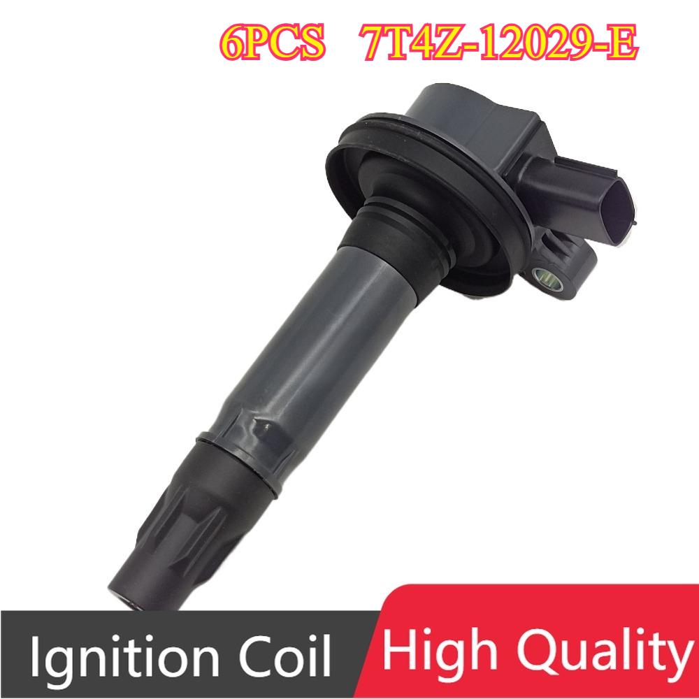 6Pcs 7T4Z-12029-E 7T4Z12029E 7T4Z12029 UF553 DG520 Ignition Coils For Ford F-150 Edge Explorer Mustang Lincoln Mercury 3.5L 3.7L