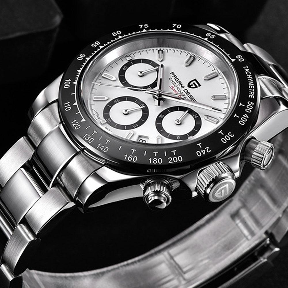 2021 PAGANI Design Top Marke menn Sport Quarz Uhren Sapphire Edelstahl Wasserdicht Chronograph Luxus Reloj Hombre