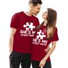 Men's Casual Round Neck Short Sleeve Pullover Valentine's Day Printed T-Shirt