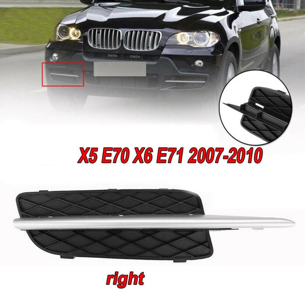 XXR-Right Front Lower Bumper Grille Cover Chrome Molding Trim For-BMW X5 E70 X6 E71 2007-2010 51117159594 51117168924