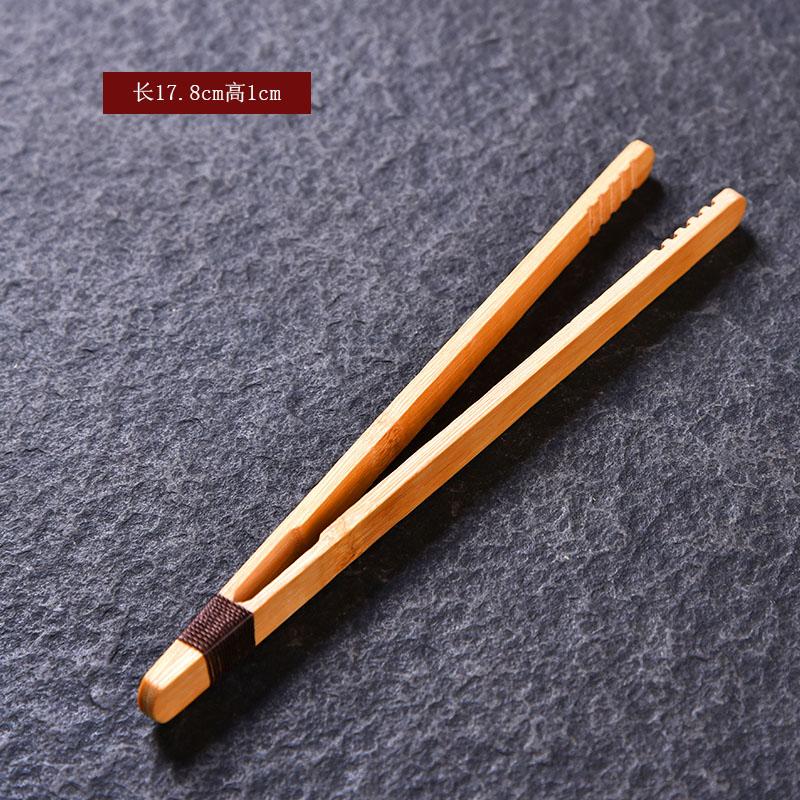 Handmade bamboo tea clips, tea cup holders, tweezers, Chinese tea set accessories