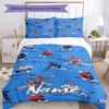 3pcs Custom Name ice hockey Bedding Set Duvet Cover Closure Includes 1 Duvet Cover & 2 Pillowcases, Soft and Comfortable for All Seasons.