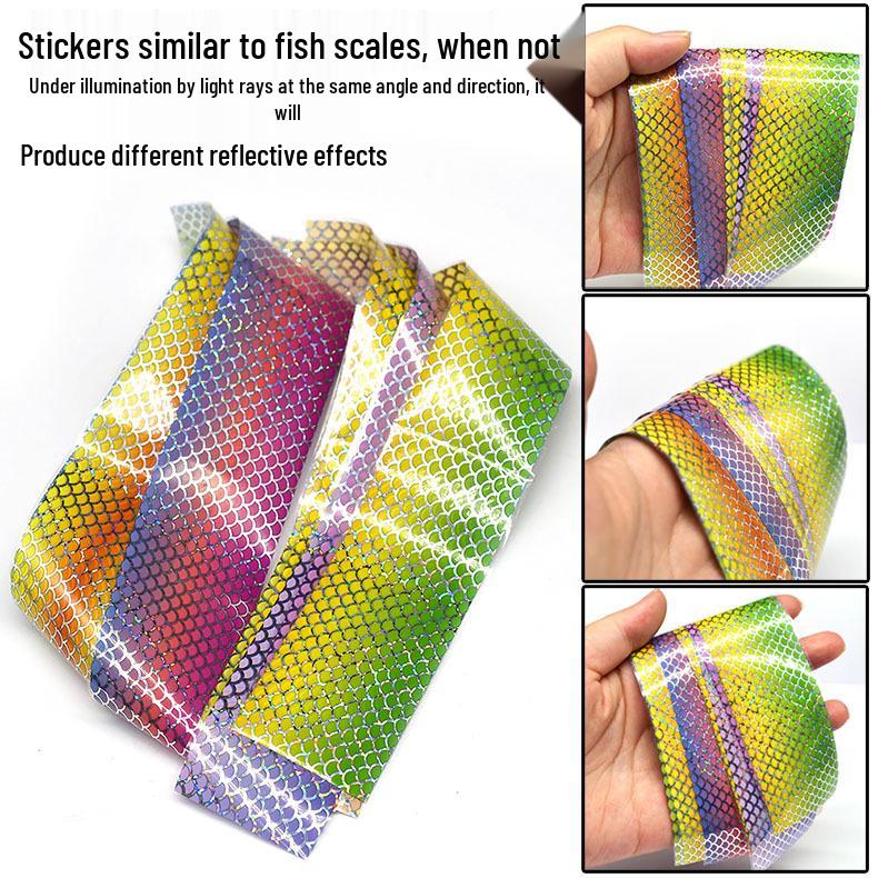 20CM Imitation Fish Scale Film for DIY Fishing Lures, Non-Adhesive