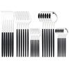 30Pcs Gold Dinnerware Cutlery Set High Quality Stainless Steel Flatware Knife Teaspoon Fork Tableware Western Kitchen Silverware