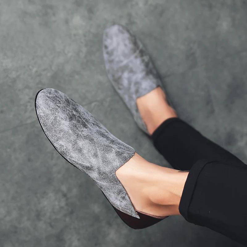 Модная мужская обувь повседневная люксовая марка 2024 мода итальянские мужские мокасины — фото 3