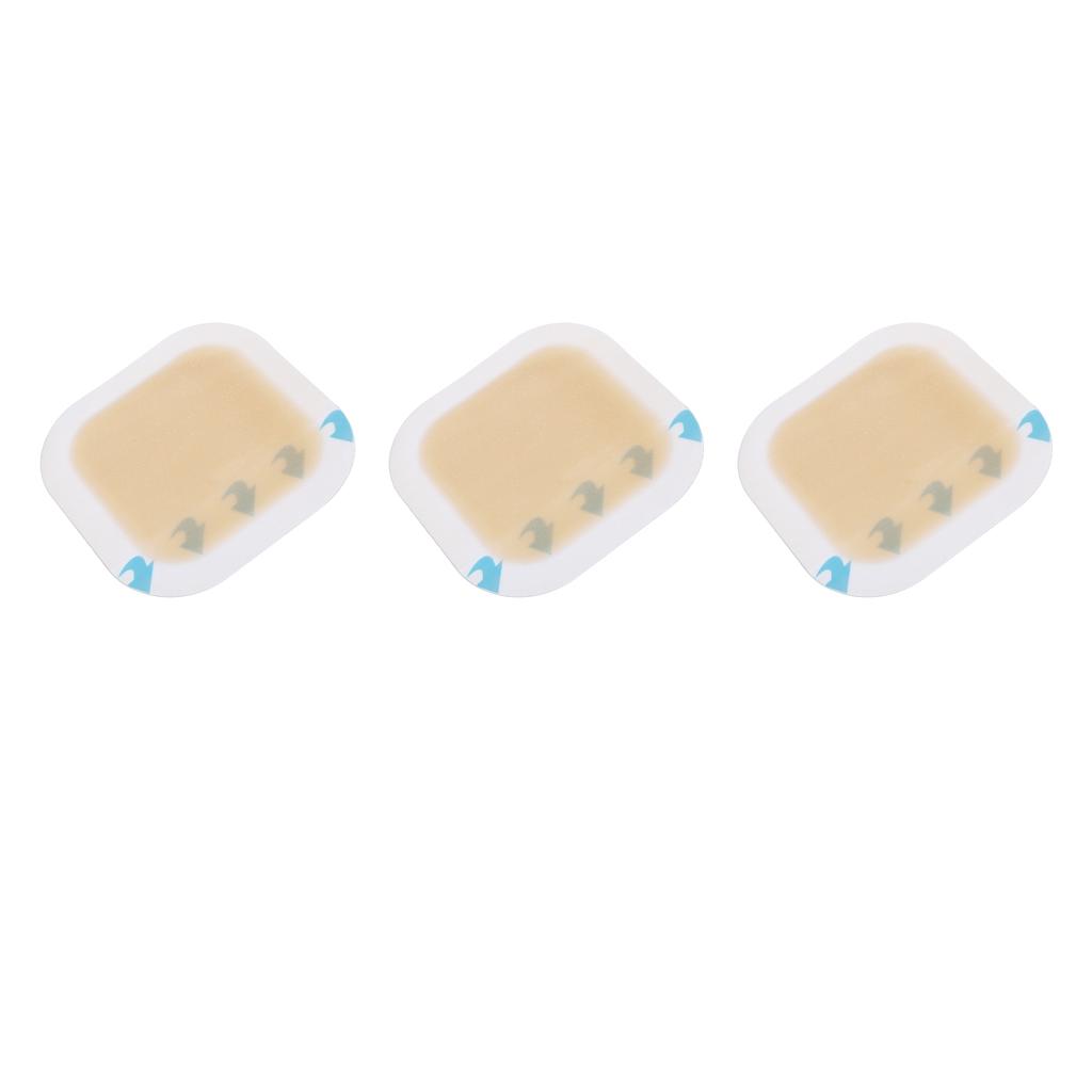 3Pcs Hydrocolloid Dressing Bandages Self Adhesive Concealed Wound Dressing for Bedsore Blister Care