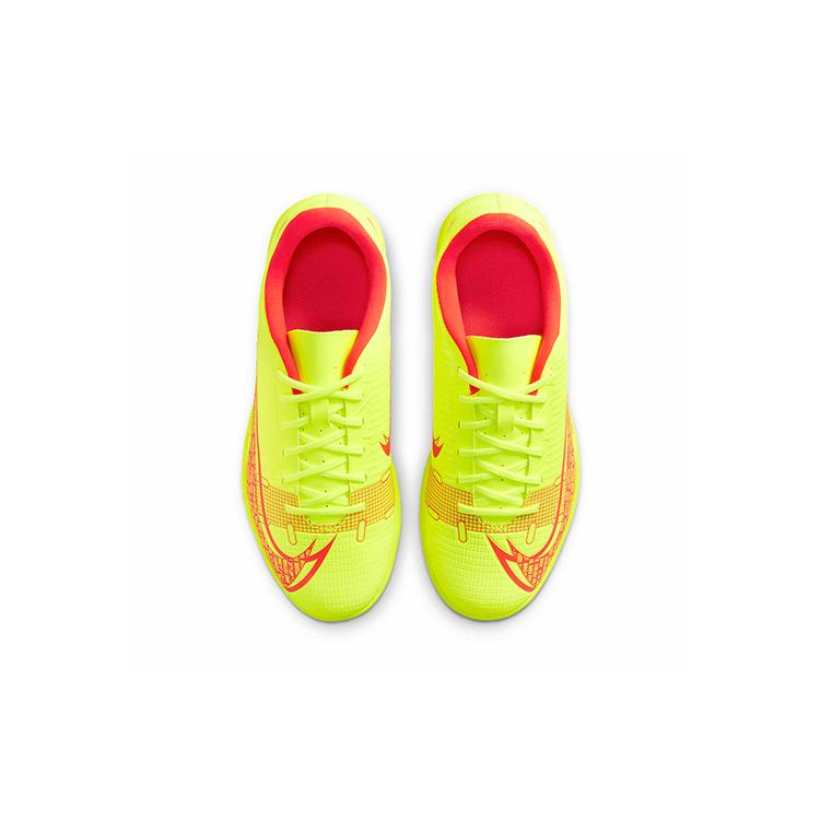 Nike Mercurial Vapor 14 Abrasion Resistant Low top Kids' Soccer Shoes Neon Yellow Kids' CV0945-760