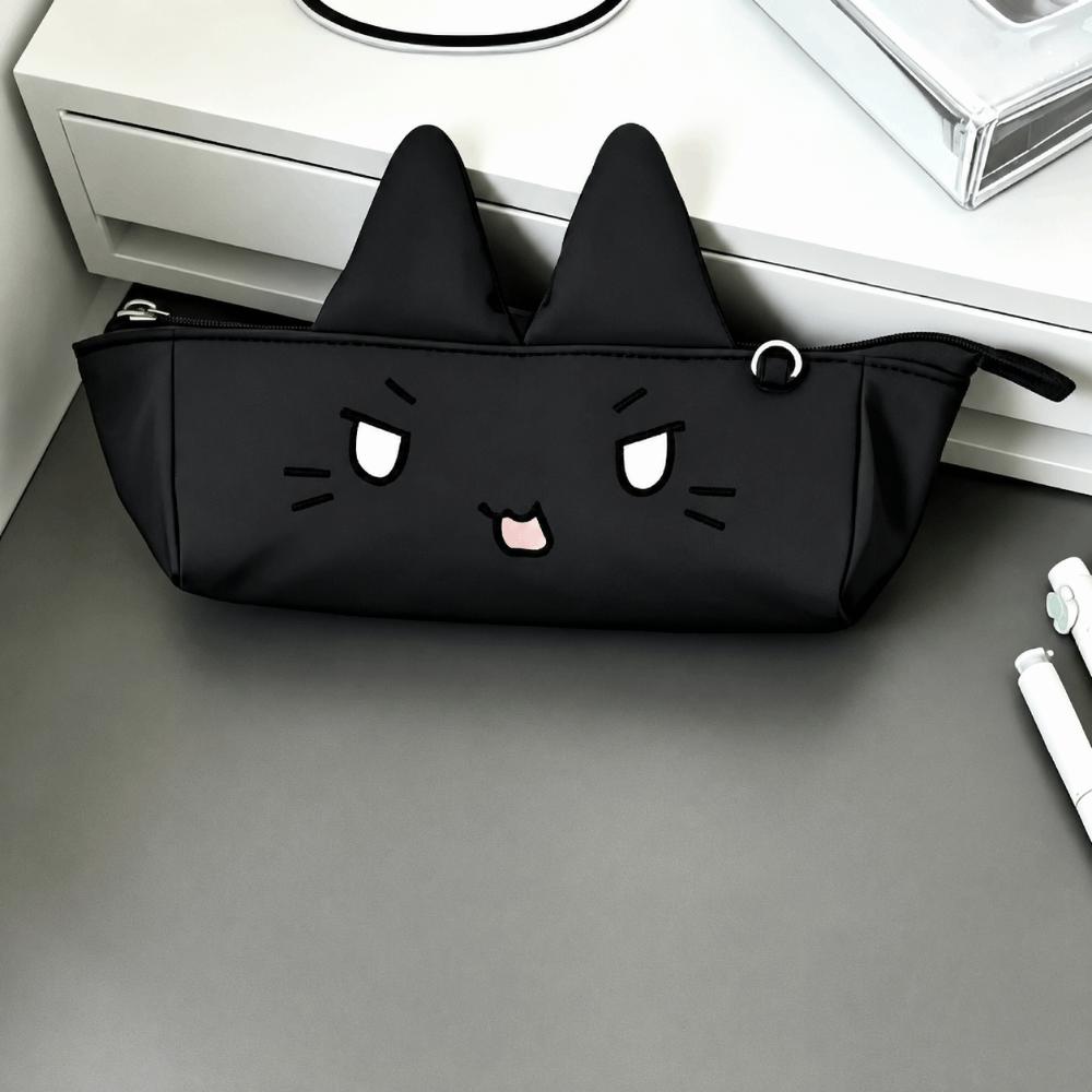 Large Capacity Pen Bag Japanese Ins Style Stationery Storage Bag Pencil Pouch School Supplies чёрный