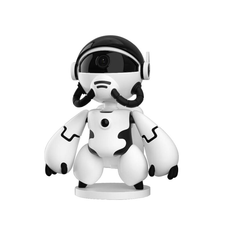 

HD 1080p Міні кімнатна камера Розумний дім Робот Автоматична камера спостереження Моніторинг нічного бачення білий