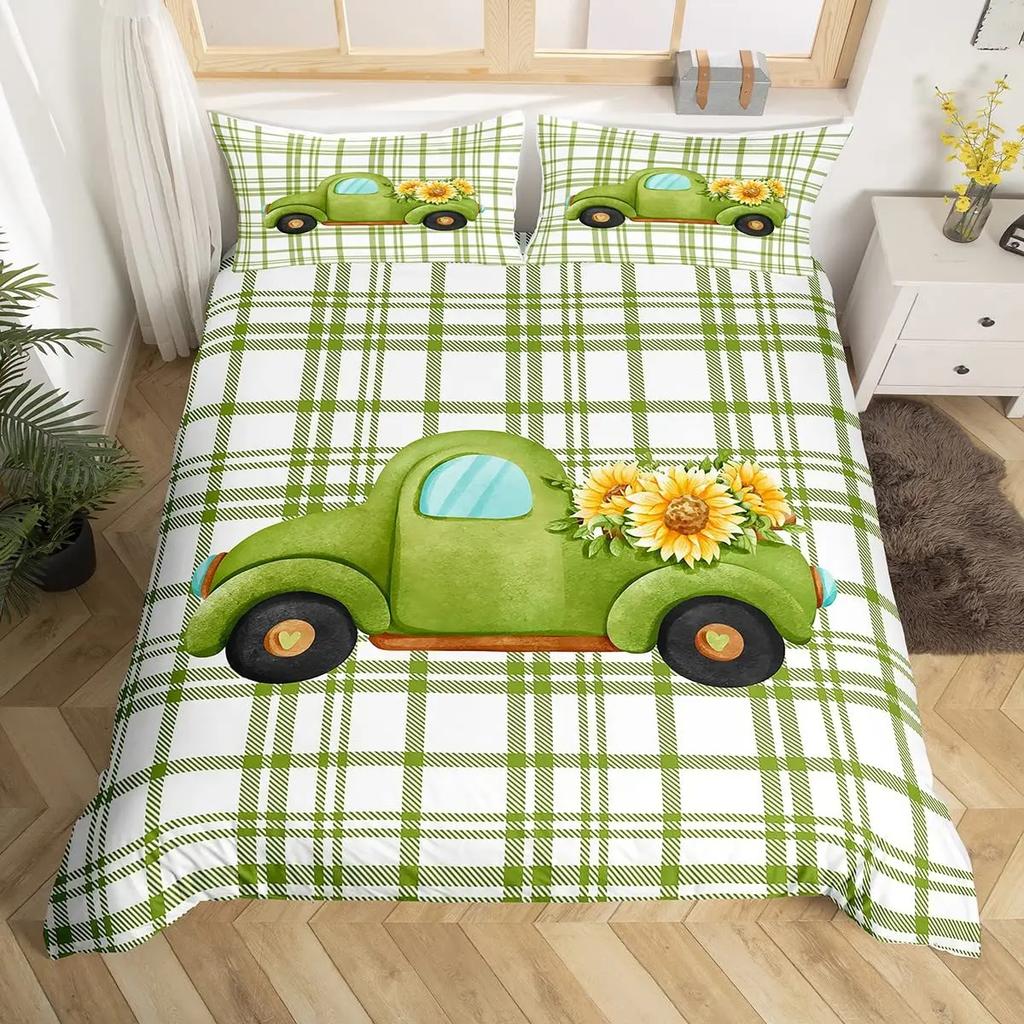 Copripiumino per Camper Auto Cartone Animato Campeggio Per Bambini Ragazzi Ragazze Regali Giocattolo Campo Viaggio RV Copripiumino Decorazioni Camera da Letto Queen