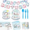 Cinnamoroll Birthday Party Set: Plates, Cups, Napkins & Venue Decor for Kids
