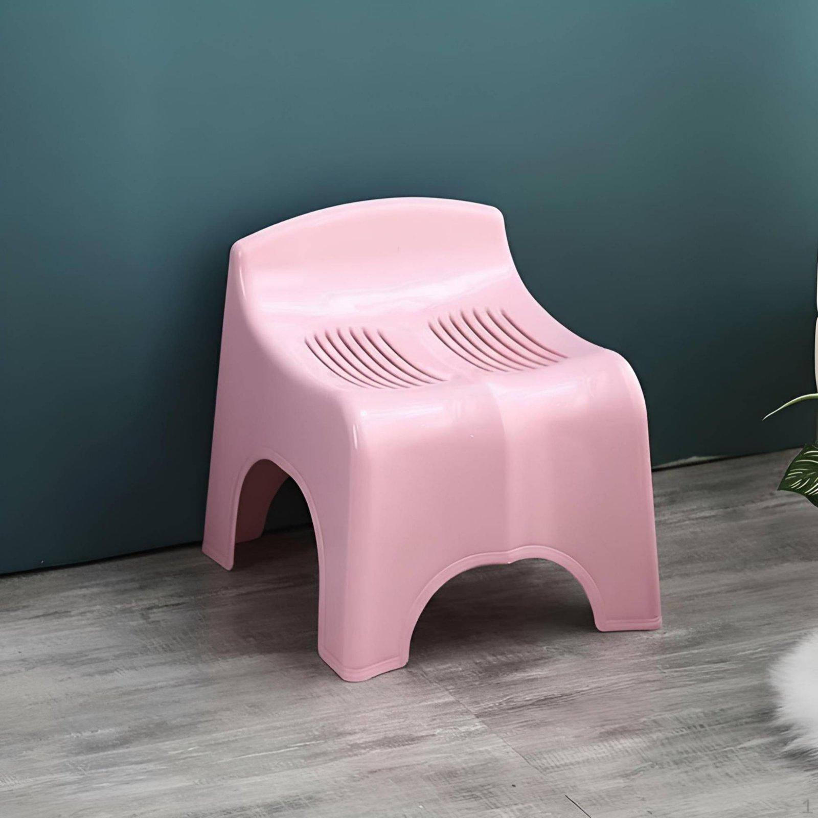 Verdickter Badezimmer-Duschhocker, Stabiler wasserdichter Sitz für Ältere, Zuhause, Toilette, Raum S S hellrosa